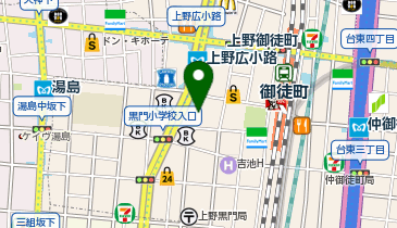 廚 くろぎ 上野PARCO_ya店の地図画像