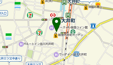 阪急大井テニス&ゴルフスクール 阪急大井町ガーデン店の地図画像