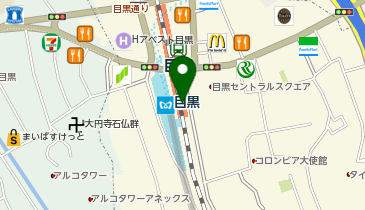 ゴディバ アトレ目黒2店の地図画像