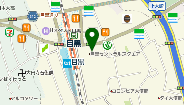 セブンイレブン 目黒セントラルスクエアの地図画像