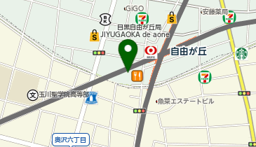 カギヤブルワリー 自由が丘店の地図画像