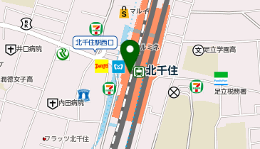 IE?NA ルミネ北千住店の地図画像