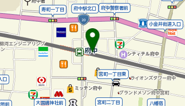 Wendy&rsquo;s Firstkitchen ぷらりと京王府中店の地図画像
