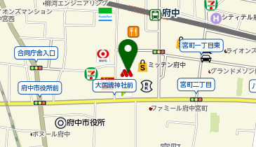 金子園 府中フォーリス店の地図画像