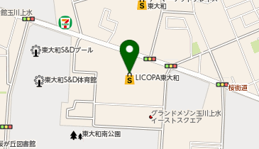 ペットの専門店コジマ リコパ東大和店の地図画像