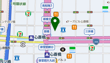 アインズ&トルペ QUARTZ心斎橋店の地図画像