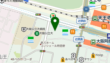 まねきや あべの店の地図画像