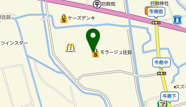 インザゴルフ モラージュ佐賀店の地図画像