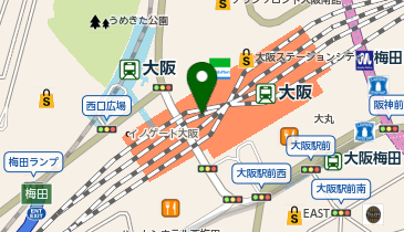とんかつ まい泉 ルクア大阪店の地図画像