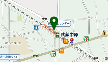 書房すみよし Beans 武蔵中原店の地図画像