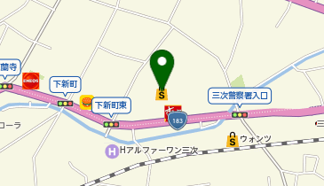 フレスポ三次プラザ チャンスセンター Frespo三次プラザ店の地図画像