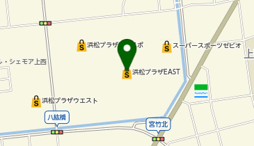 和福屋 HAMAPLA店の地図画像