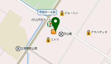 千年そば つるる HAZUI TOWN MORIYAMA店の地図画像