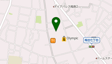 ザ・ダイソー カリブ梅島店の地図画像