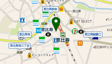 コスメキッチン アトレ恵比寿 西館店の地図画像