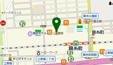 エイチアイエス アルカキット錦糸町店の地図画像