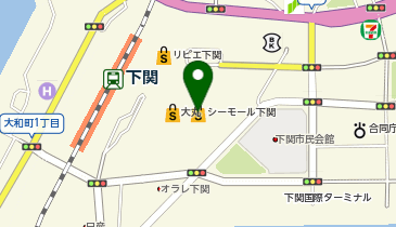 auショップサテライト シーモール店の地図画像