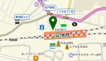 コスメキッチン 水戸駅ビル エクセル本館店の地図画像