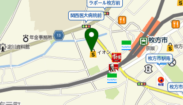 ビィーゴ オフィスエリア 枚方ビオルネ店の地図画像