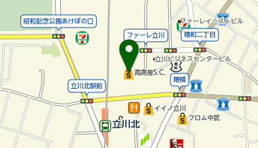洋麺屋五右衛門 立川高島屋S.C.店の地図画像