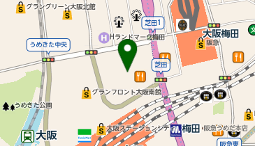 ネイルステーション リンクス梅田店の地図画像