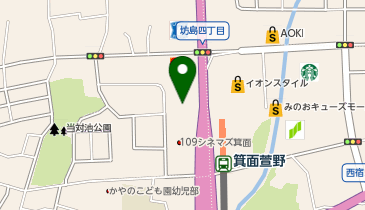 UNBY GENERAL GOODS STORE みのおキューズモール(WEST)店の地図画像