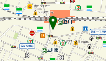 ECC 外語学院 エキュート立川校の地図画像