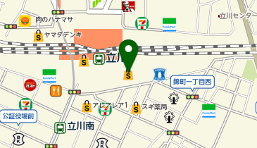 サボン グランデュオ立川店の地図画像