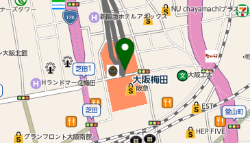 梅 メイシャン 香 プロデュースド バイ 梅の花 阪急三番街店の地図画像