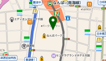 Hacoa ダイレクトストア なんばパークス店の地図画像