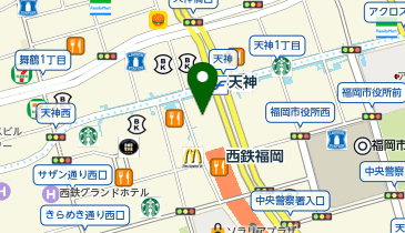 スーパースピンズ 福岡PARCO店の地図画像