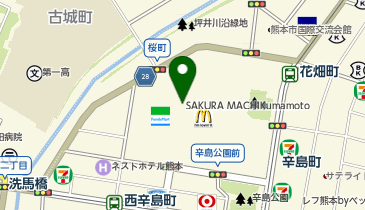 SAGAWA宅配カウンター SAKURA MACHI Kumamoto店の地図画像