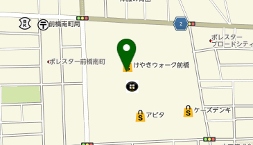 ガシャポンのデパート けやきウォーク前橋店の地図画像