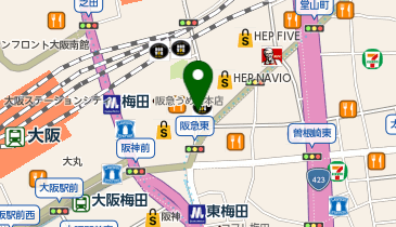 理容清水 ホワイティうめだ店の地図画像