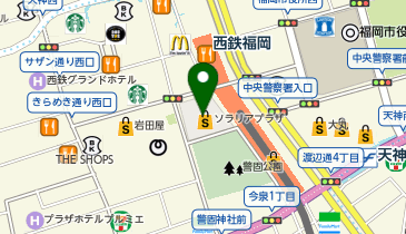 フレッド 免税店(Tax-Free Shop) ソラリアプラザ店の地図画像