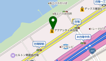 ザ・キッス カップルズ アクアシティお台場店の地図画像