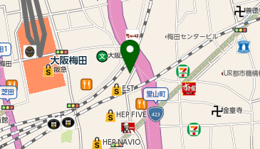 ツキ ブティック 梅田エスト店の地図画像
