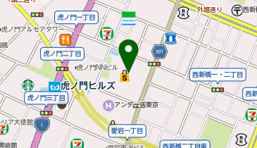 虎ノ門とだか 虎ノ門ヒルズ ビジネスタワー店の地図画像