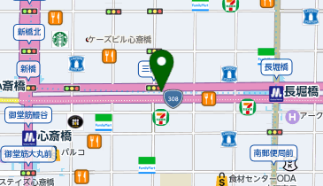 チケット キャビン クリスタ長堀店の地図画像