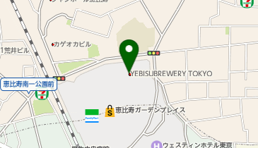YEBISU BREWERY TOKYO YEBISU BREWERY TOKYO(恵比寿ガーデンプレイス)店の地図画像