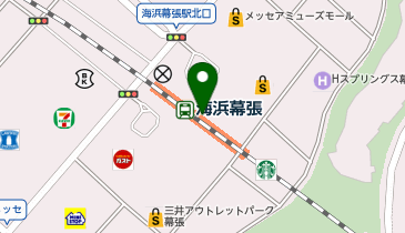 スターバックス コーヒー ペリエ海浜幕張 PARK SIDE1 ペリエ海浜幕張店の地図画像