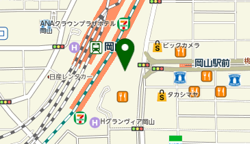 MARY QUANT 岡山一番街店の地図画像