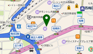 ザ・リッツカールトン大阪 ザ・コスチュームサロン ハービスPLAZA店の地図画像