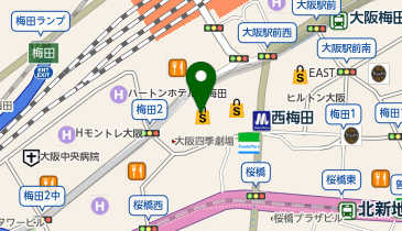 ウォーレン・トリコミ ニューヨーク/バーバー エヌ.ジェイ ハービスPLAZA ENT店の地図画像