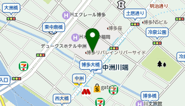 宮田織物 博多リバレイン店の地図画像