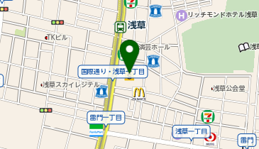 うさちゃんクリーニング 浅草ROX店の地図画像