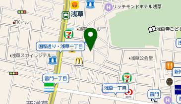 カプセル楽局 浅草ROX店の地図画像
