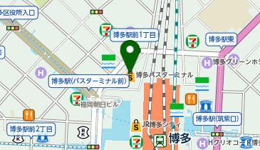 鉄板焼 天神ホルモン 博多バスターミナル店の地図画像