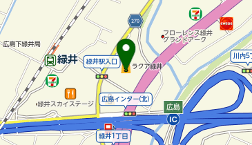 保険見直し本舗 ラクア緑井店の地図画像