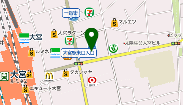 杜の都仙台牛たん 伊達哉 大宮門街店の地図画像